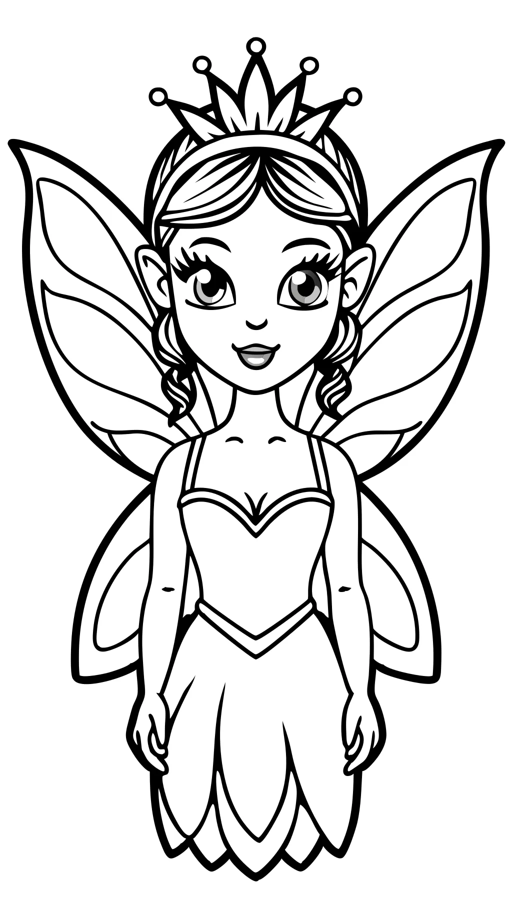 drawing free printable beautiful realistic fairy coloring pages